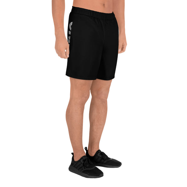GRIND ACADEMY All-Over Print Men's Athletic Black Long Shorts