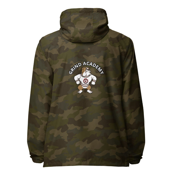 Grind Academy Atomic Dawgs Unisex lightweight zip up windbreaker