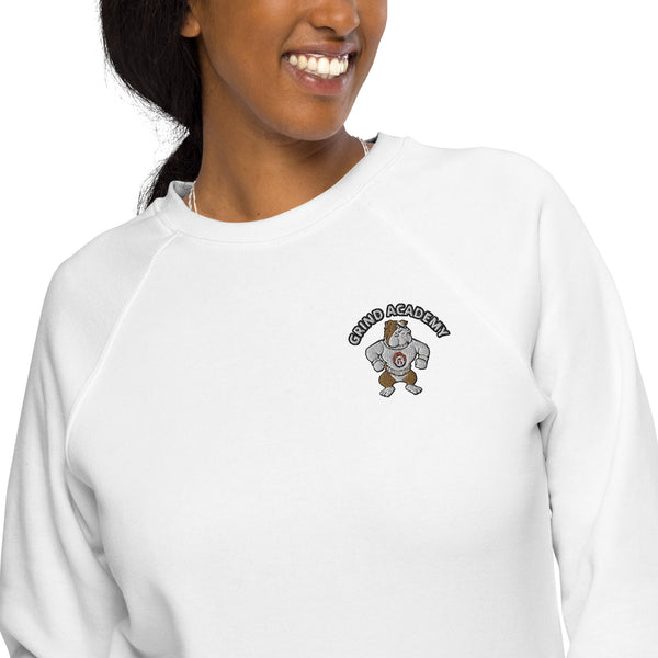 Grind Academy Atomic Dawgs Unisex organic raglan sweatshirt
