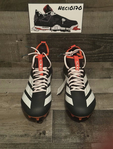 Miami Hurricanes Team Issued Adidas SM Adizero Impact Football Cleats Size 14