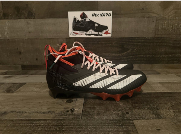 Miami Hurricanes Team Issued Adidas SM Adizero Impact Football Cleats Size 14