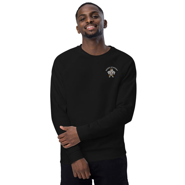Grind Academy Atomic Dawgs Unisex organic raglan sweatshirt