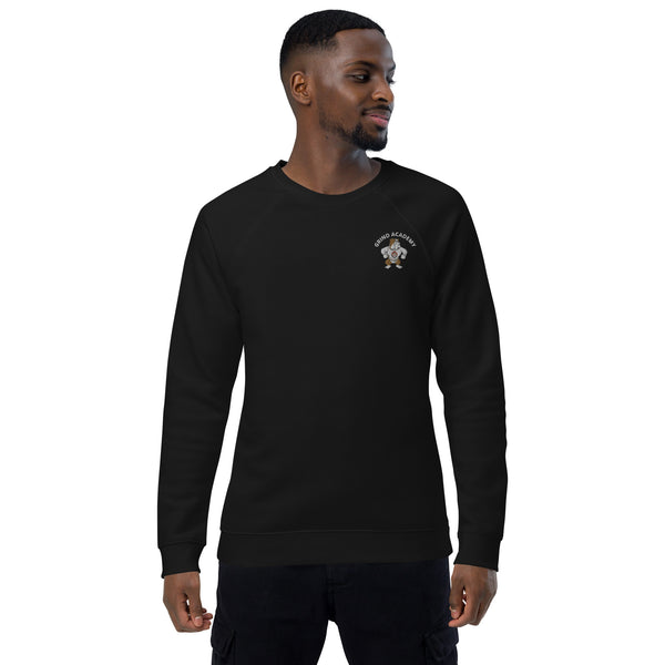 Grind Academy Atomic Dawgs Unisex organic raglan sweatshirt