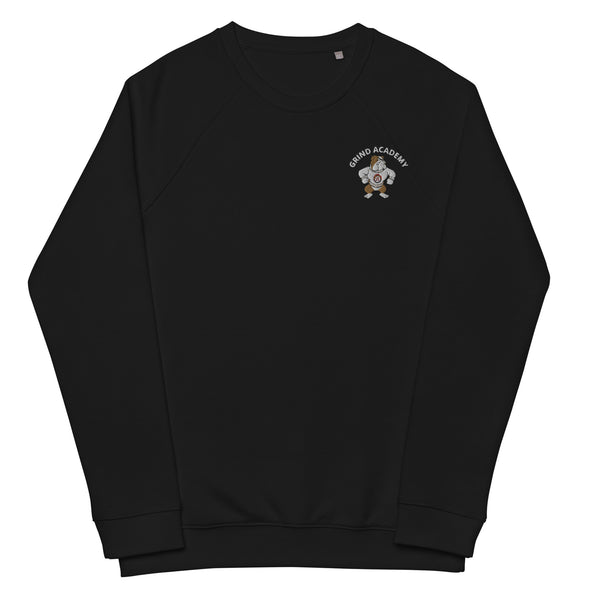 Grind Academy Atomic Dawgs Unisex organic raglan sweatshirt
