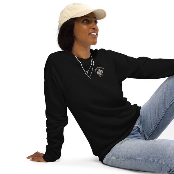 Grind Academy Atomic Dawgs Unisex organic raglan sweatshirt