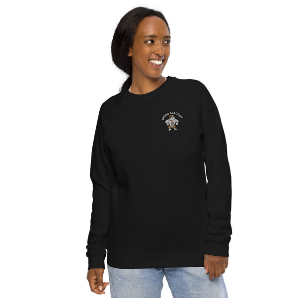 Grind Academy Atomic Dawgs Unisex organic raglan sweatshirt