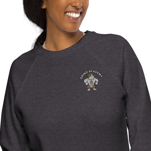 Grind Academy Atomic Dawgs Unisex organic raglan sweatshirt